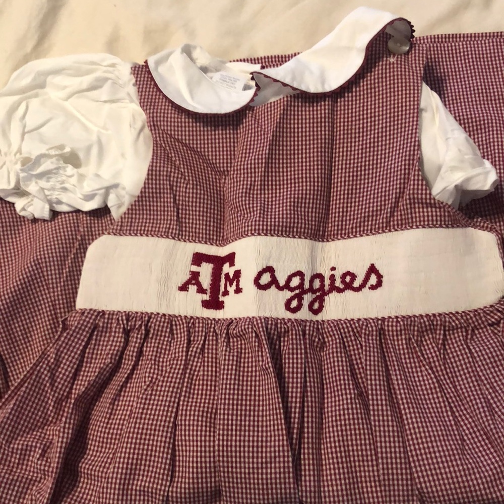 Texas A&M Aggie smocked dress
